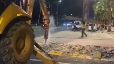 Intrant desmonta muro en el Malecón tras quejas de conductores