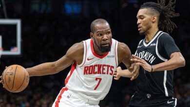 120-96. Durant y los Rockets se pasean en Brooklyn