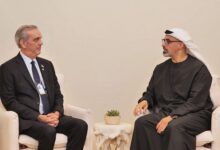 Abinader sostiene audiencia con el príncipe heredero de Abu Dhabi y concluye agenda en Emiratos Árabes Unidos