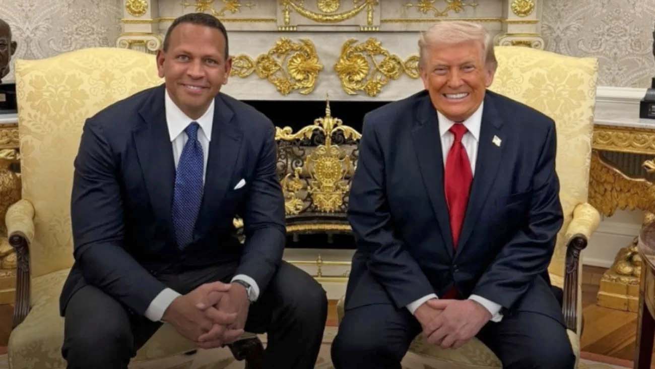 Alex Rodríguez se reúne con Donald Trump en la Casa Blanca