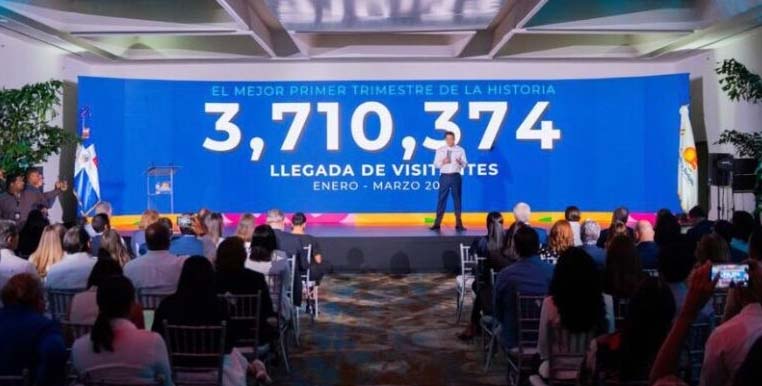 RD recibe más 3,7 millones de visitantes en primer trimestre