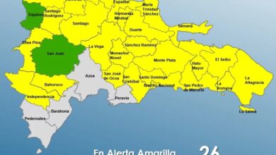 COE mantiene 26 provincias en alerta amarilla por lluvias y advierte riesgo de inundaciones