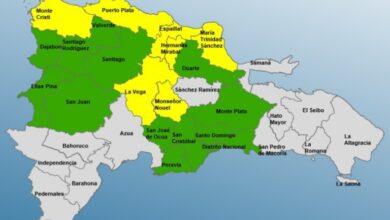 COE mantiene 7 provincias en alerta amarilla y 13 en verde por lluvias e inundaciones
