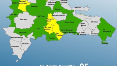 COE eleva a 5 las provincias en alerta amarilla y mantiene 12 en verde