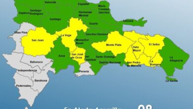 COE coloca 26 provincias en alerta por vaguada; 8 se encuentran en nivel amarillo