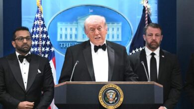 Trump asegura que “tirador” fue detenido tras incidente en cena de corresponsales