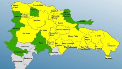 El Distrito Nacional y 27 provincias siguen en alerta de lluvias