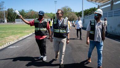 Ito Bisonó recorre y supervisa trabajos en el Centro Olímpico