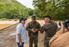 Paliza y ministro de Defensa realizan recorren carretera Internacional